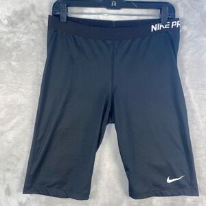 Nike Pro Dri FIT Compression Shorts Black Womens Size XL Athletic Training